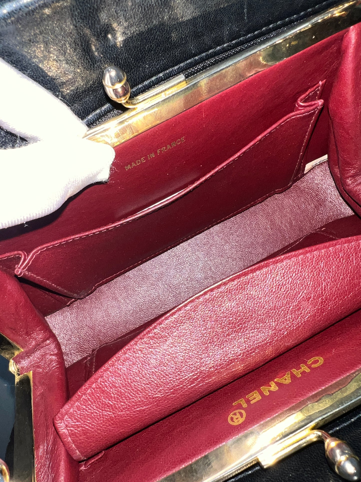 CHANEL V-Stick Chain Shoulder Bag