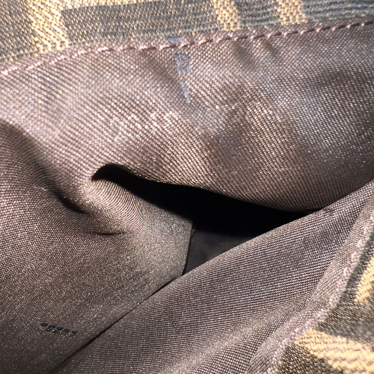 Fendi Zucca Canvas Shoulder Bag