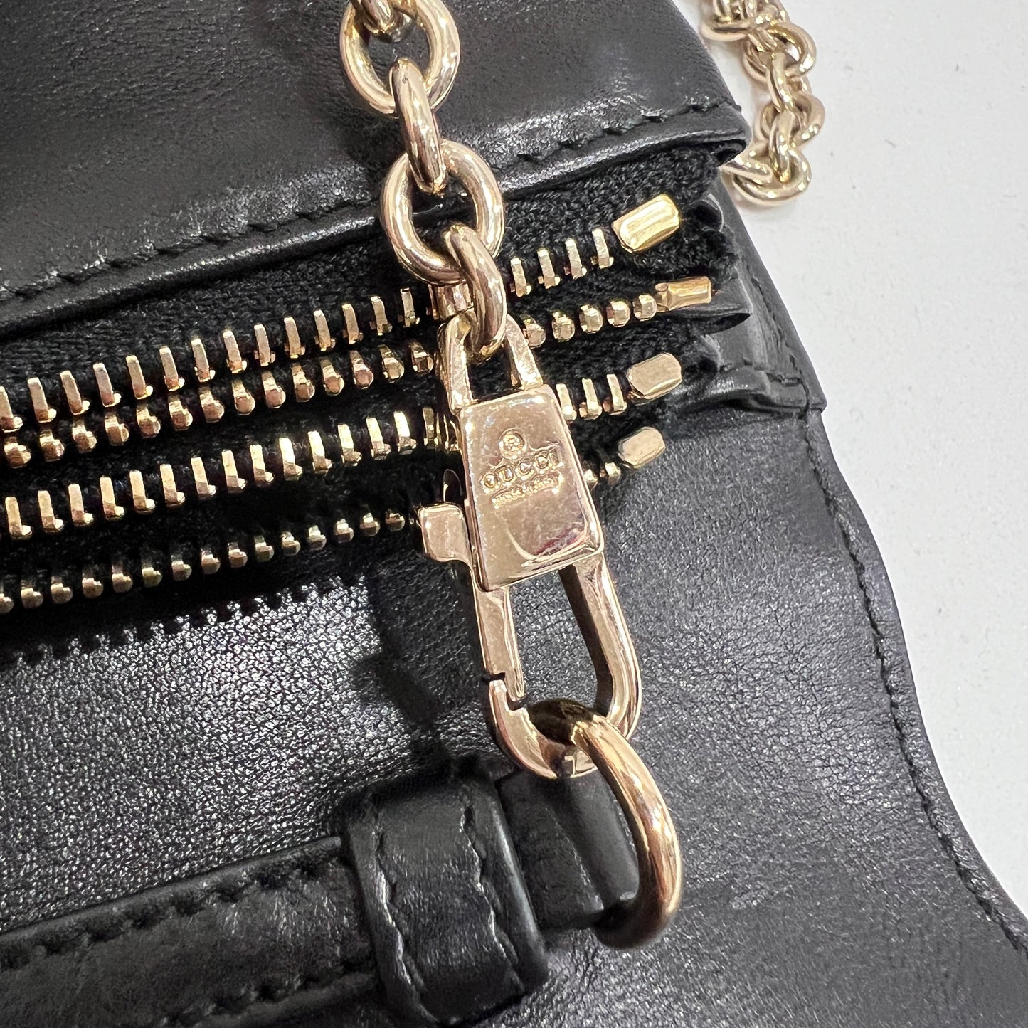 GUCCI Zebra Print Calf Hair Broadway Evening Bag