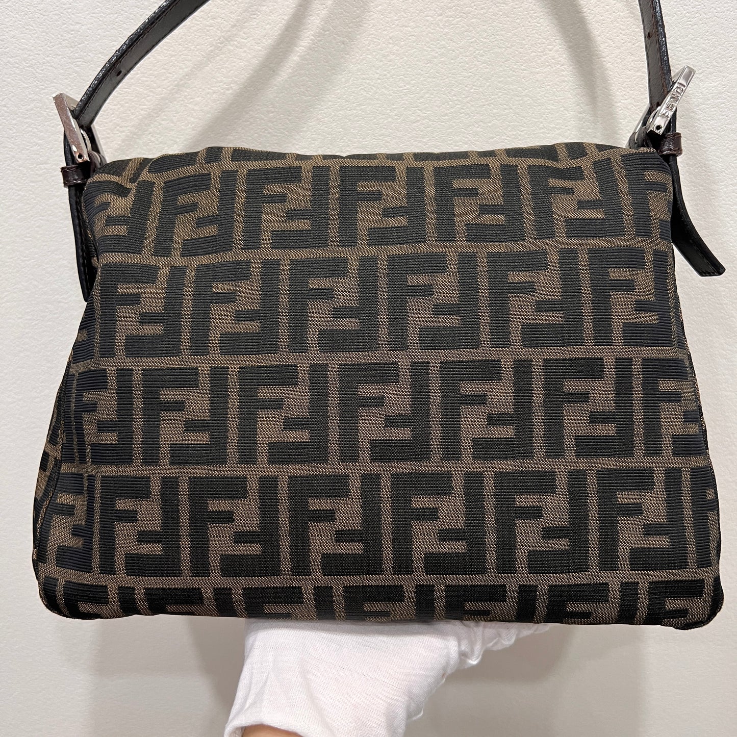 FENDI Mamma Baguettw Silver Hardware