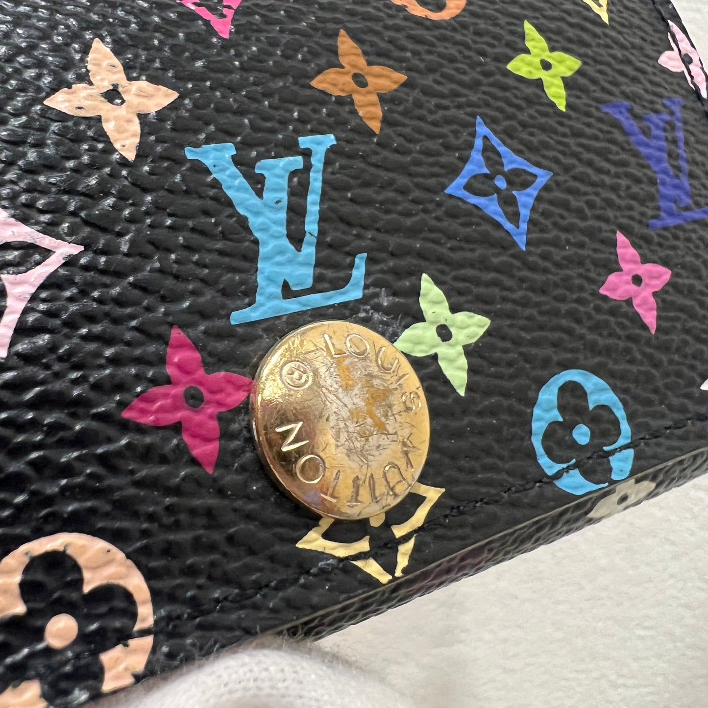 LOUIS VUITTON Murakami Key Holder (Black)