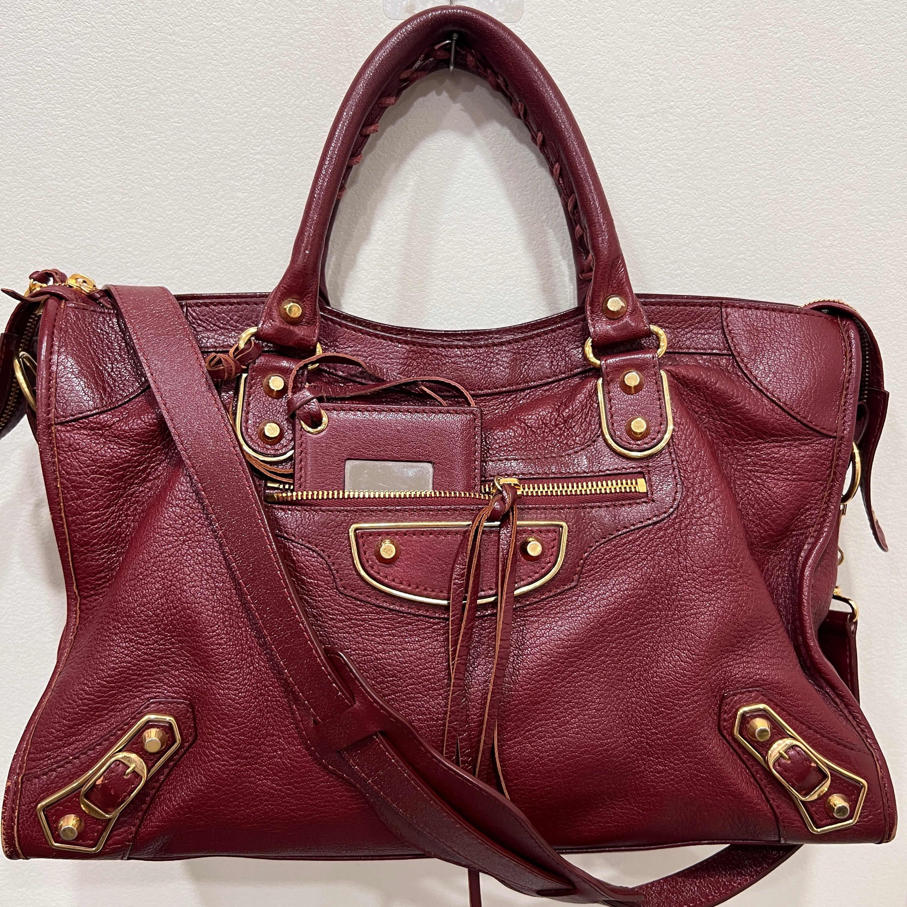 バレンシアガ　ザ・シティ　ワインレッド　ヴィンテージ BALENCIAGA – In Vintage
