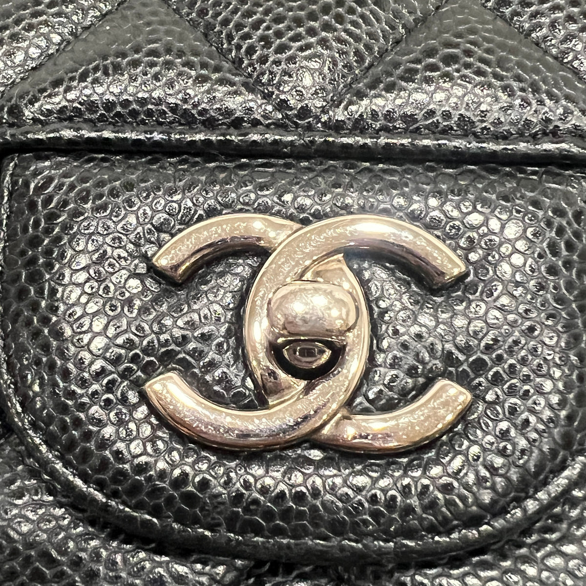CHANEL Caviar Single Flap Jumbo