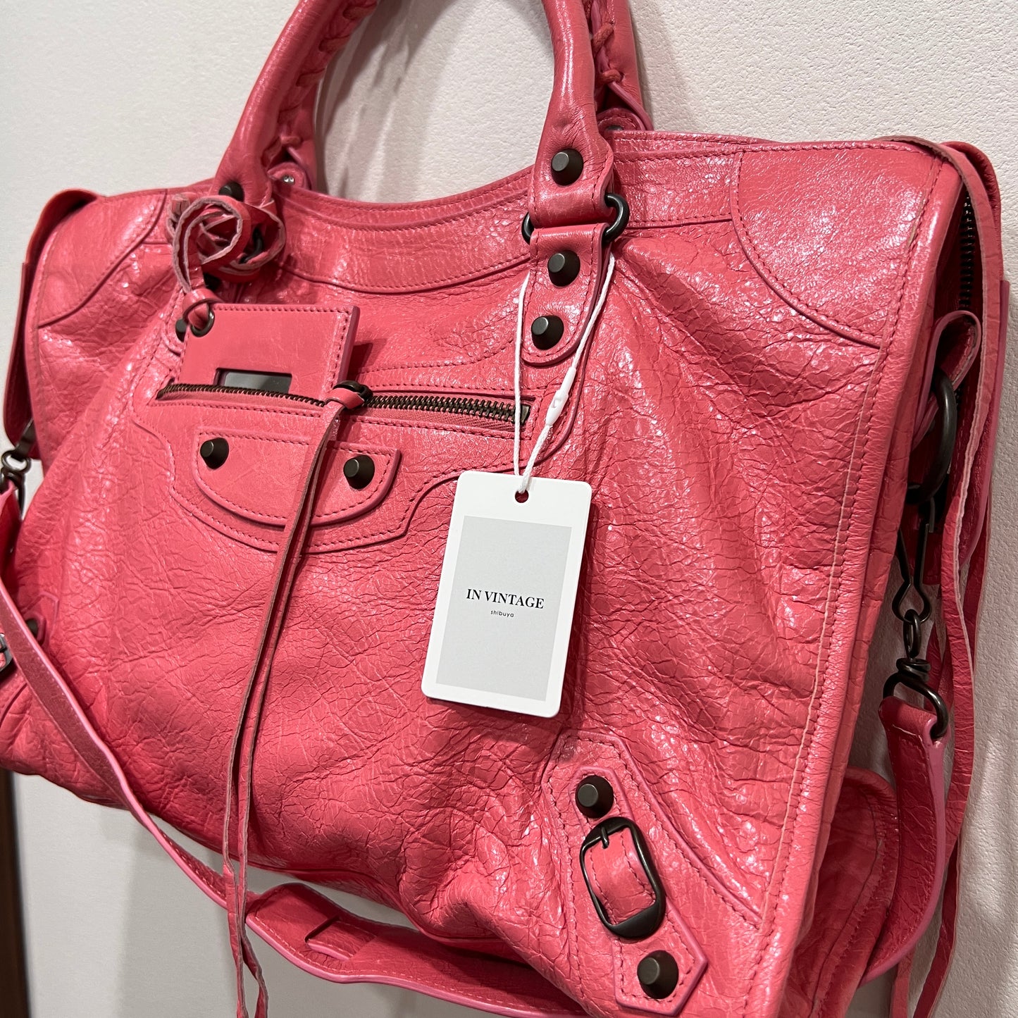 BALENCIAGA Pink City Bag