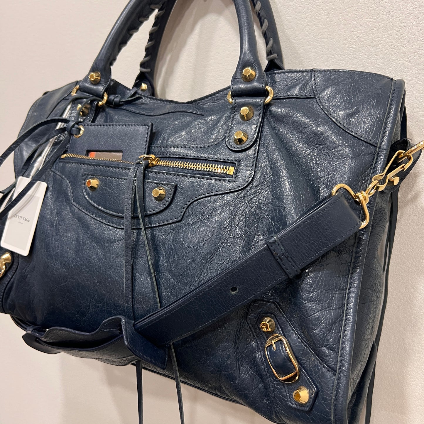 BALENCIAGA City Medium Navy