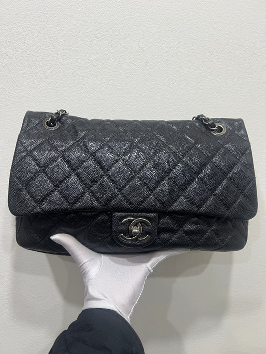 CHANEL easy flap Caviar Skin Shoulder bag
