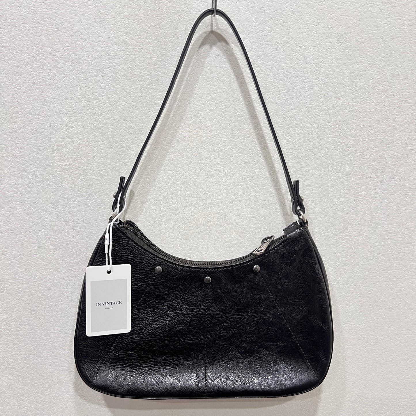 YSL Mombasa Black Leather Shoulder Bag