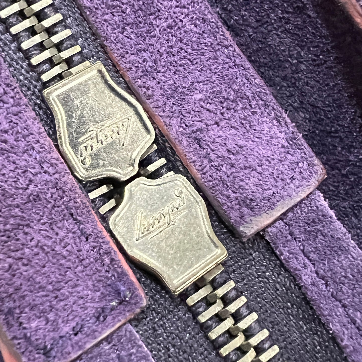 BALENCIAGA City Purple Suede leather