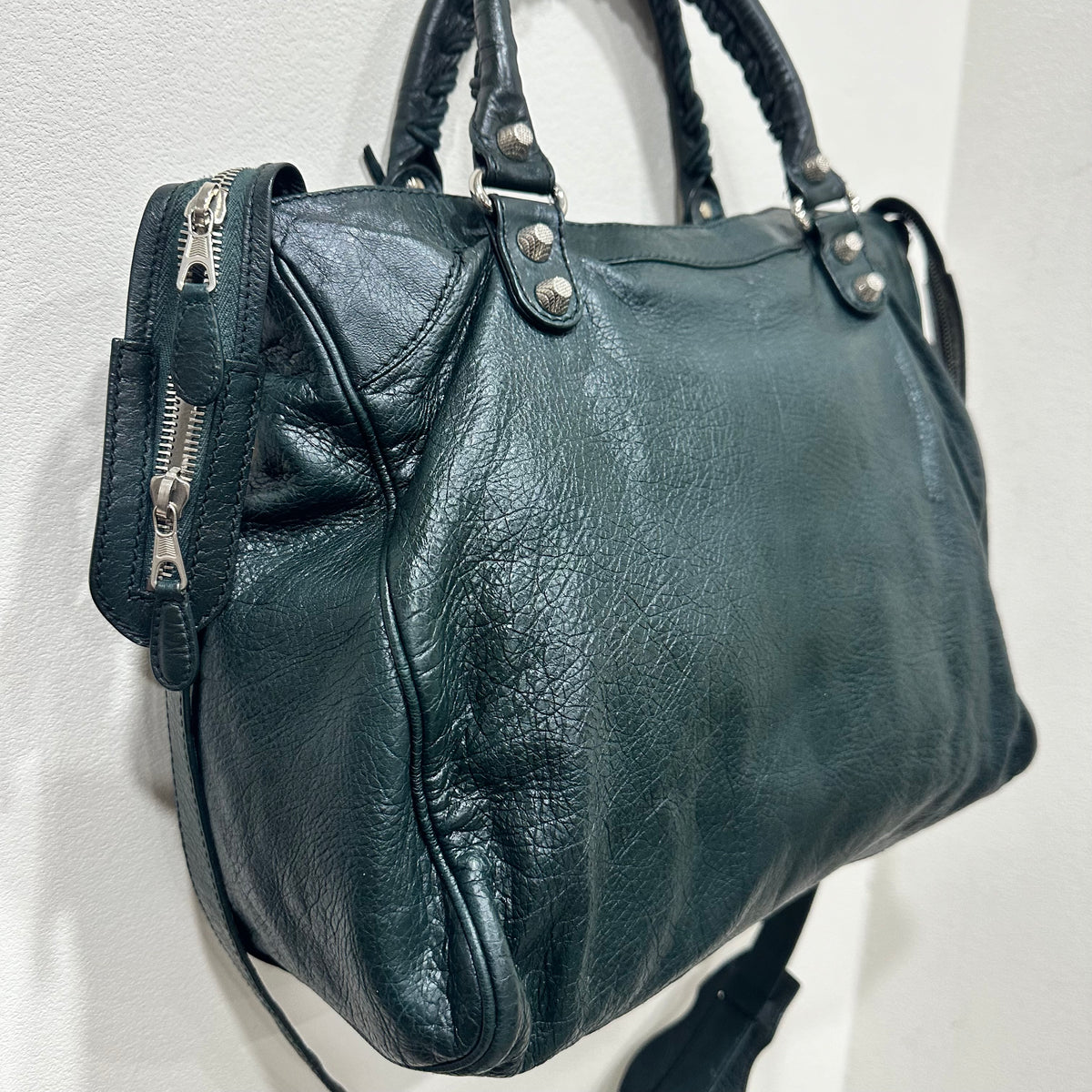 BALENCIAGA  Green City Bag Long Strap