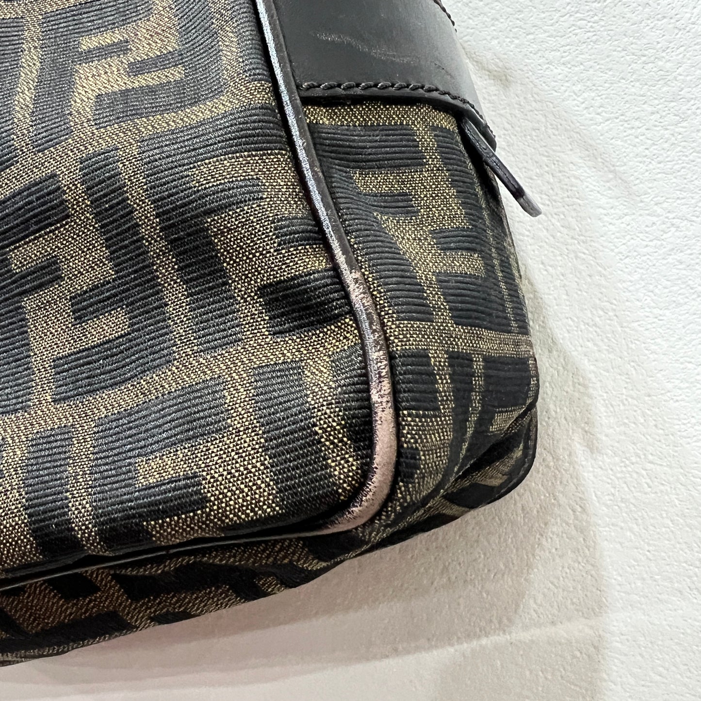 FENDI Tobacco Zucca Handbag