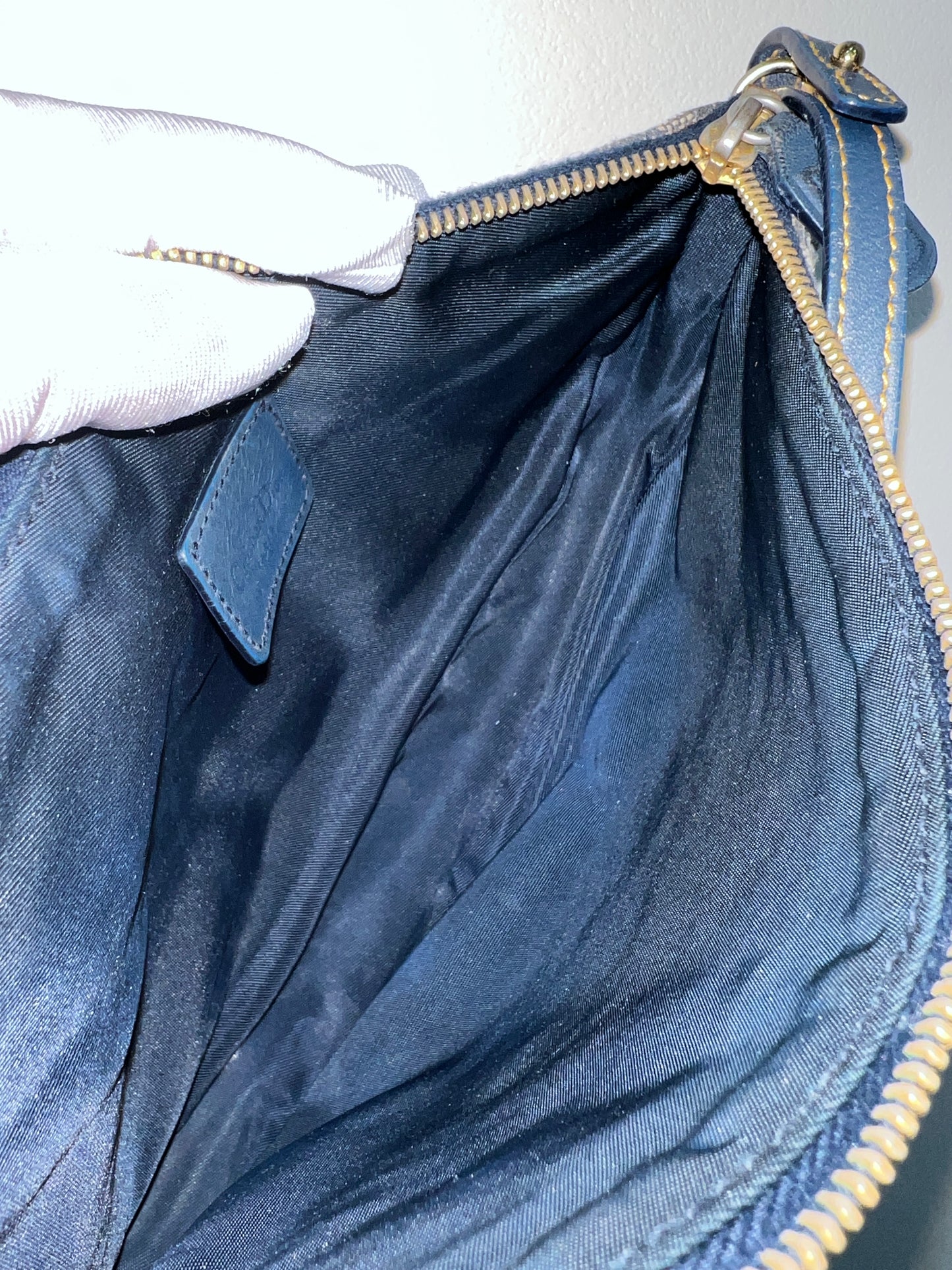 DIOR Saddle Bag Navy Blue