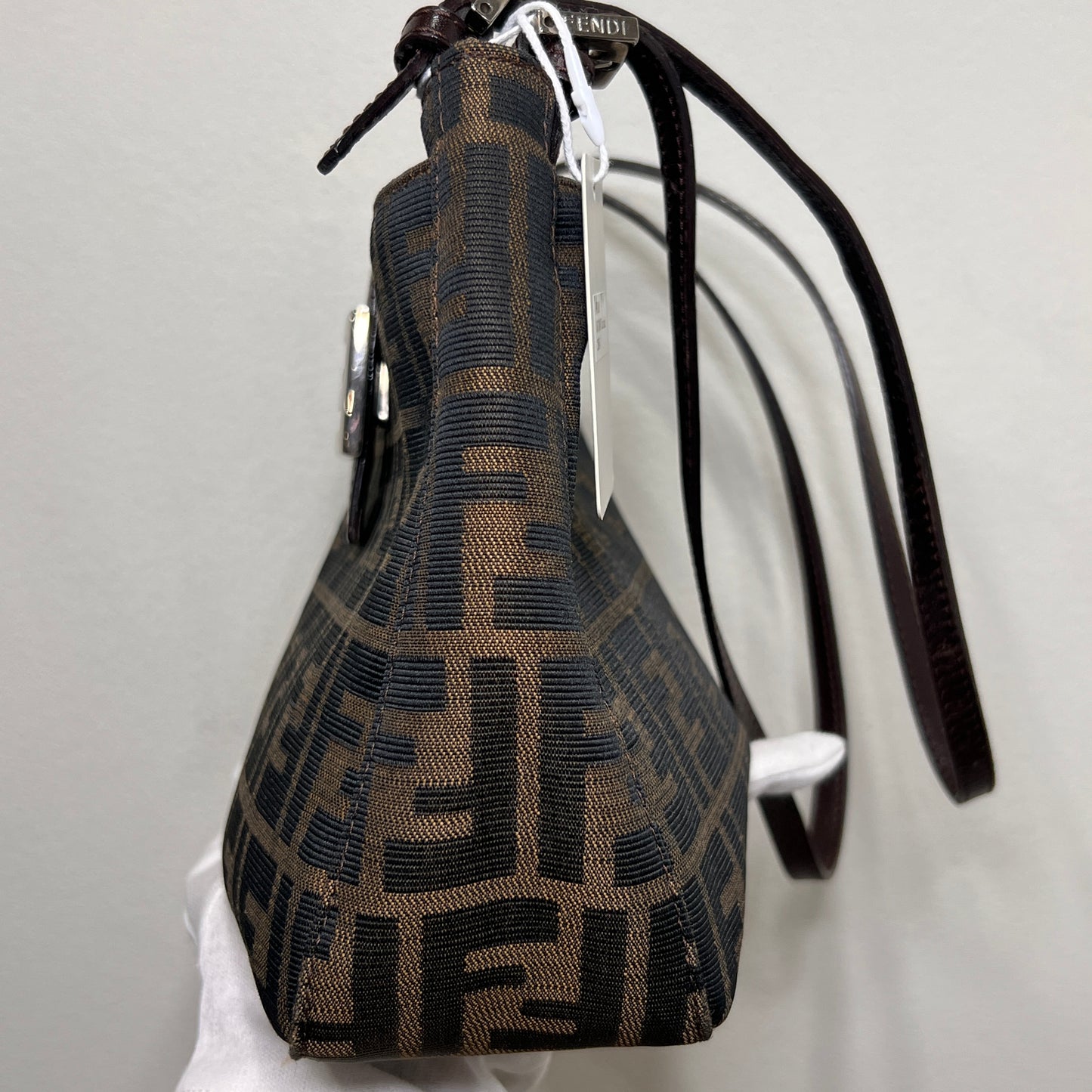 Fendi Zucca Canvas Shoulder Bag