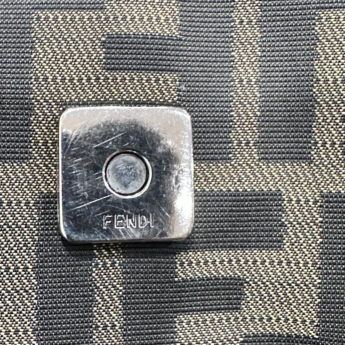 FENDI Vintage Zucca Shoulder Bag Messenger Style