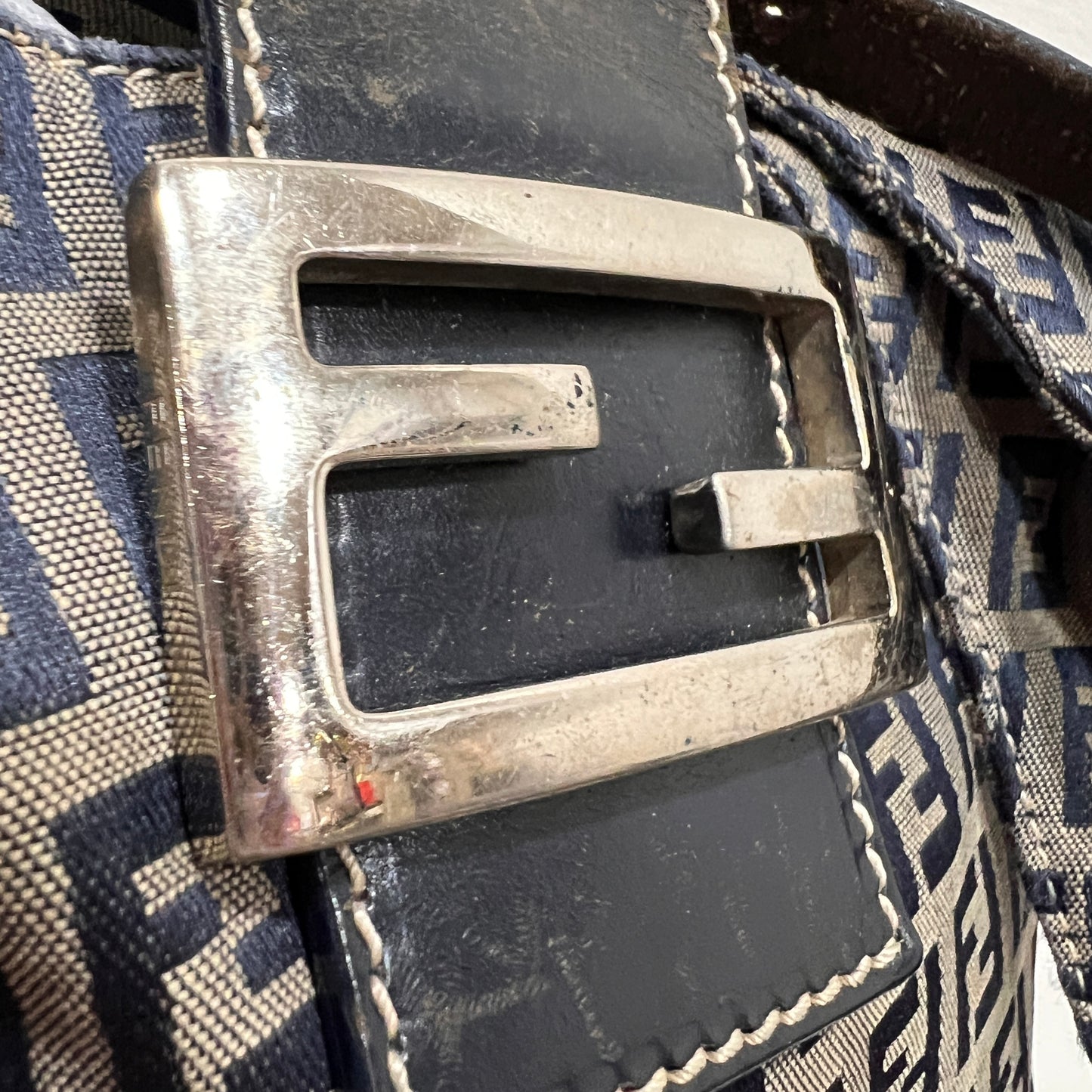 FENDI Hobo Bag Zuccino Canvas