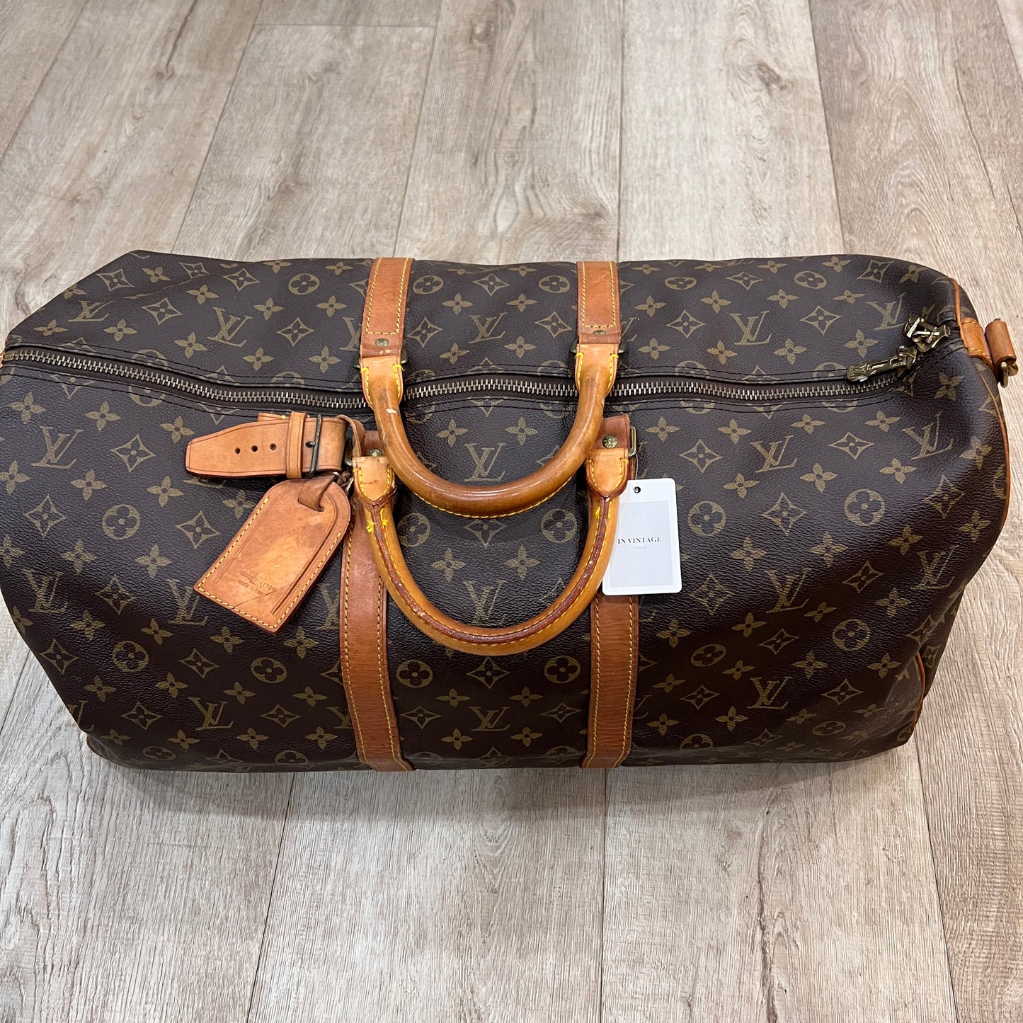 LOUIS VUITTON Keepall 55cm w/ strap