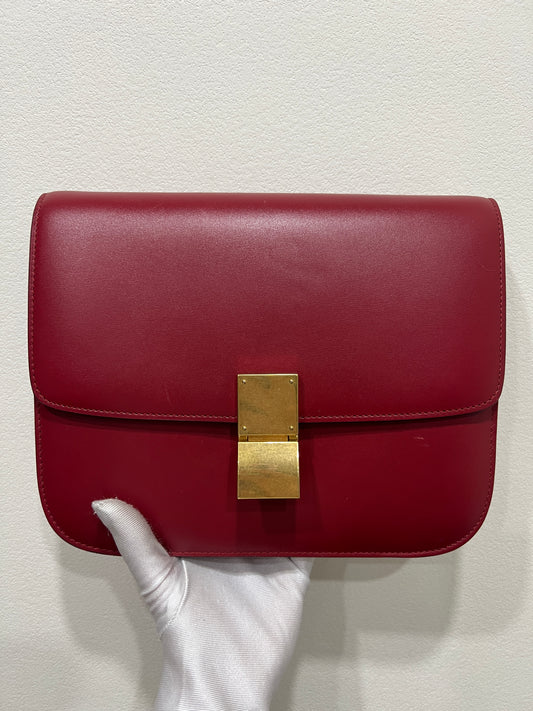 CELINE Classic Box Bag Medium (RED)