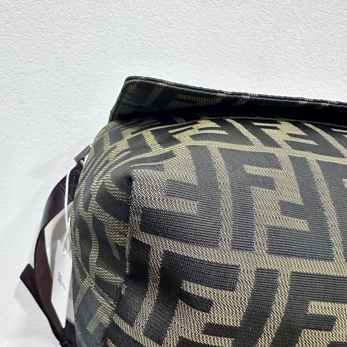 FENDI Vintage Zucca Shoulder Bag Messenger Style