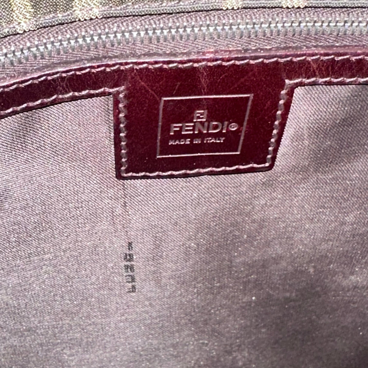 FENDI Vintage Zucca Shoulder Bag Messenger Style