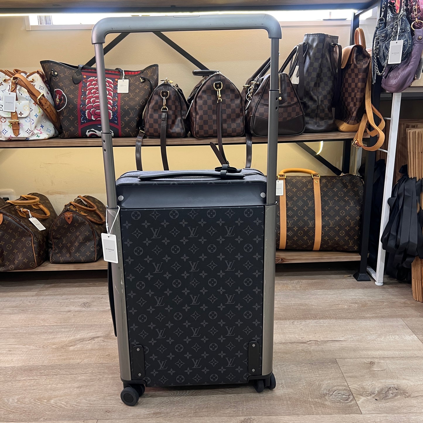 LOUIS VUITTON Horizon Grey Monogram Eclipse 55cm Suitcase