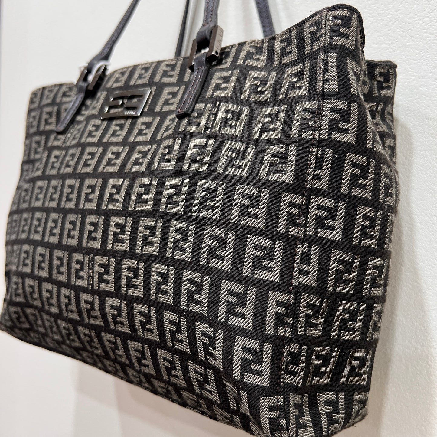 FENDI Zuccino Tote Bag