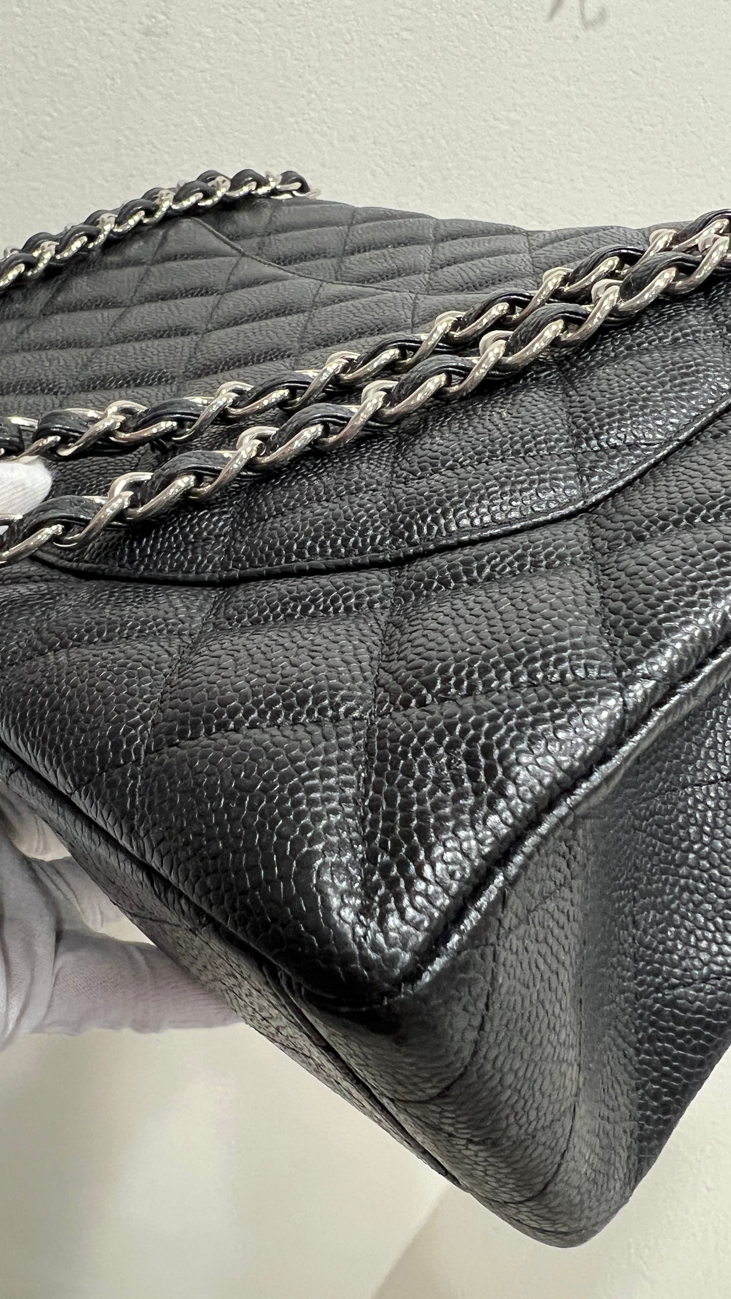 CHANEL Classic Flap Maxi Caviar Leather
