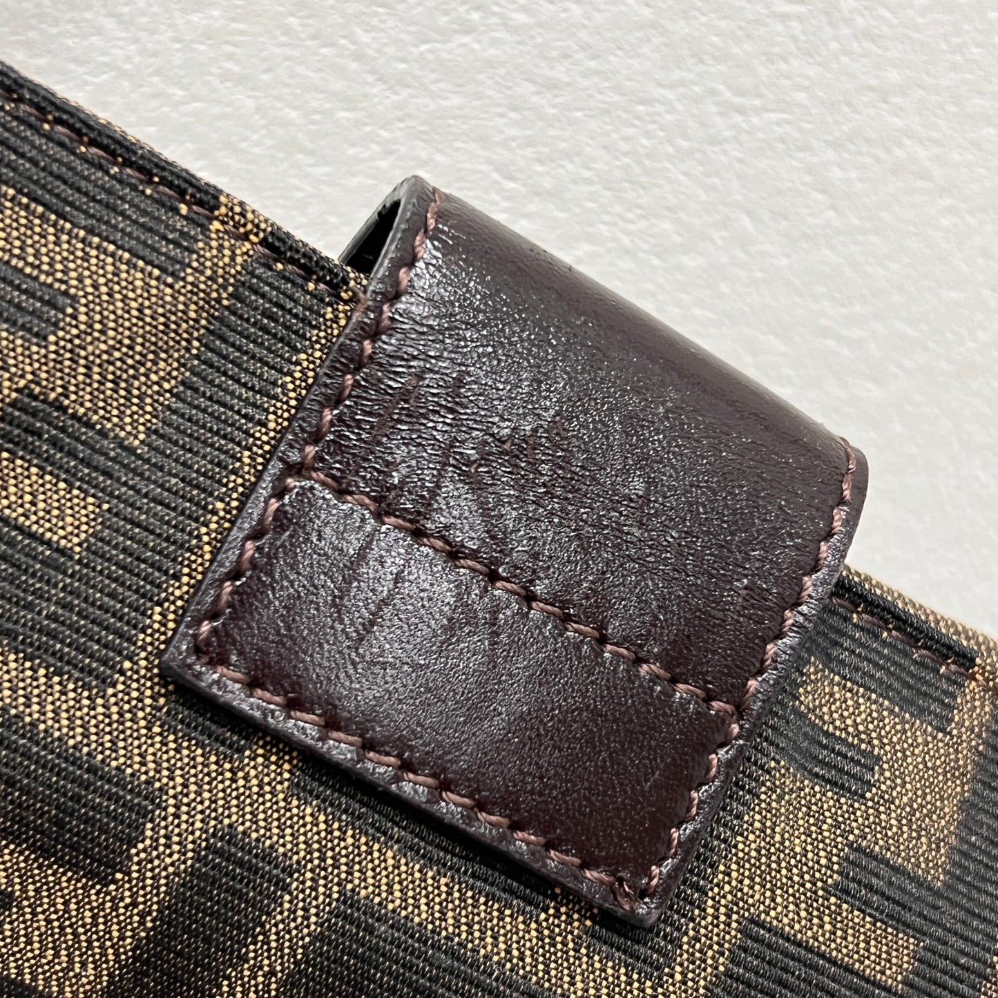 FENDI Baguette Crossbody Zucca Canvas