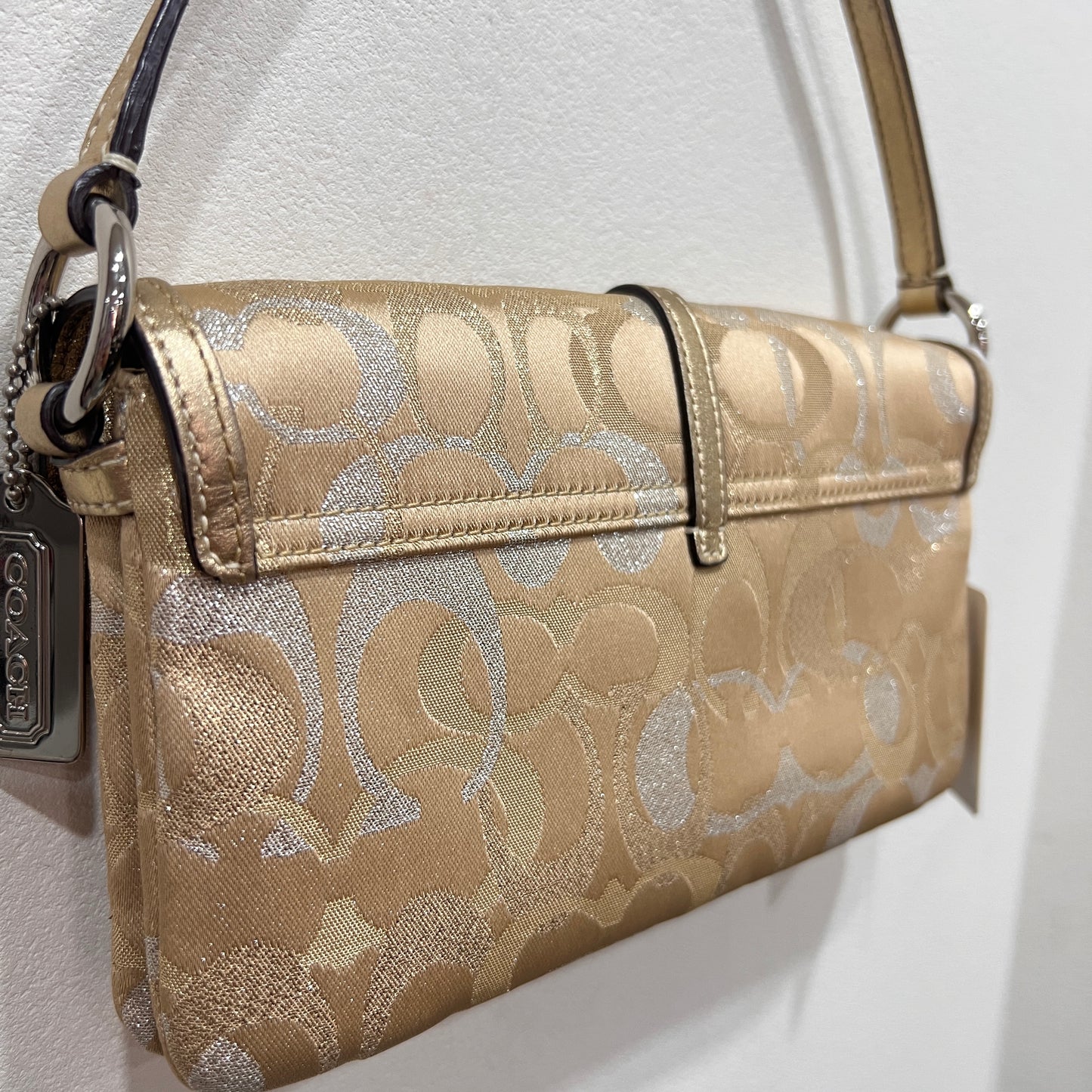 COACH Optic Signature Hook Demi Pouch Bag