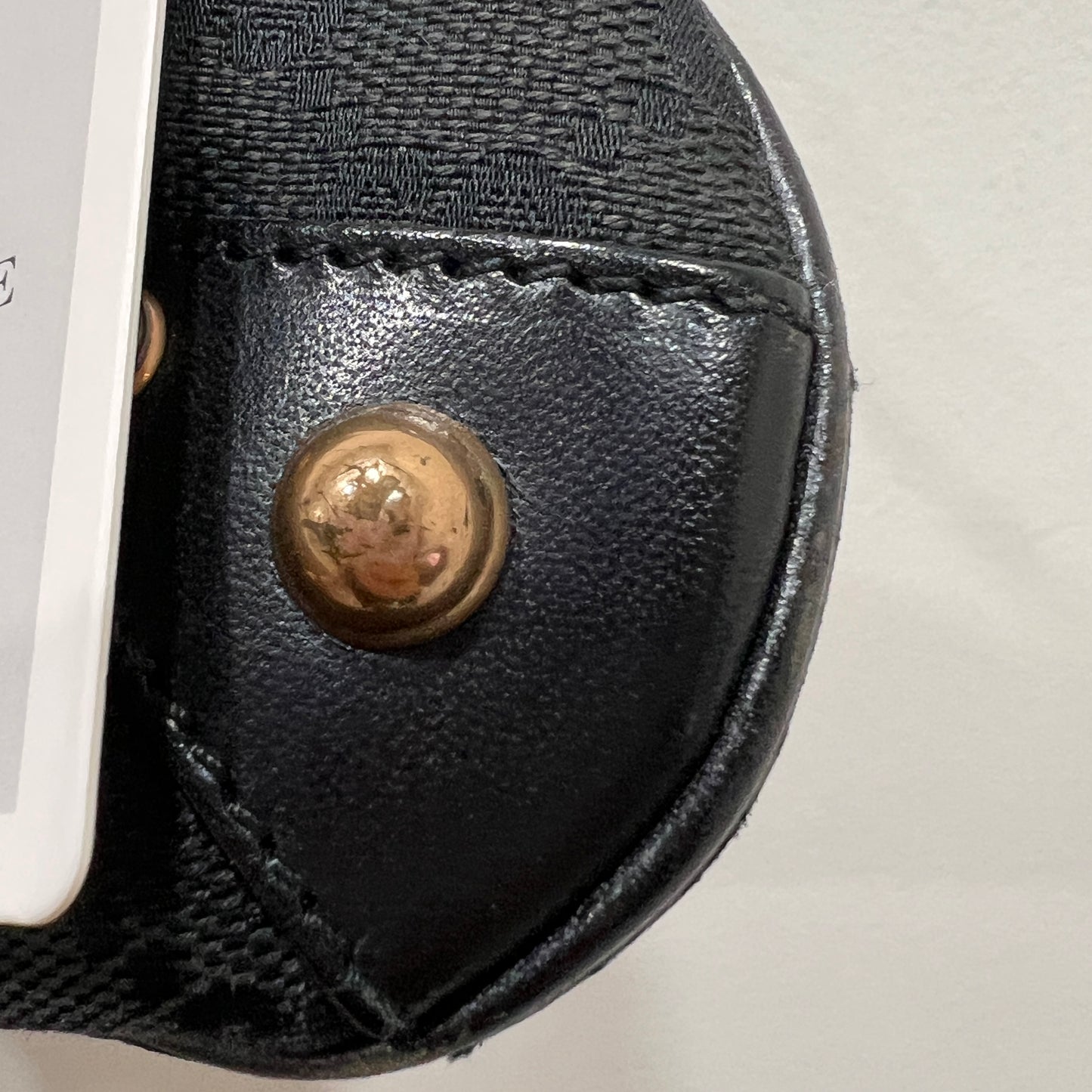 GUCCI Black GG Monogram Horsebit