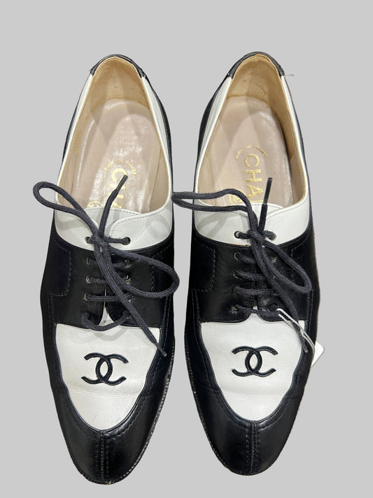 CHANEL Loafer Lace Up Size 36