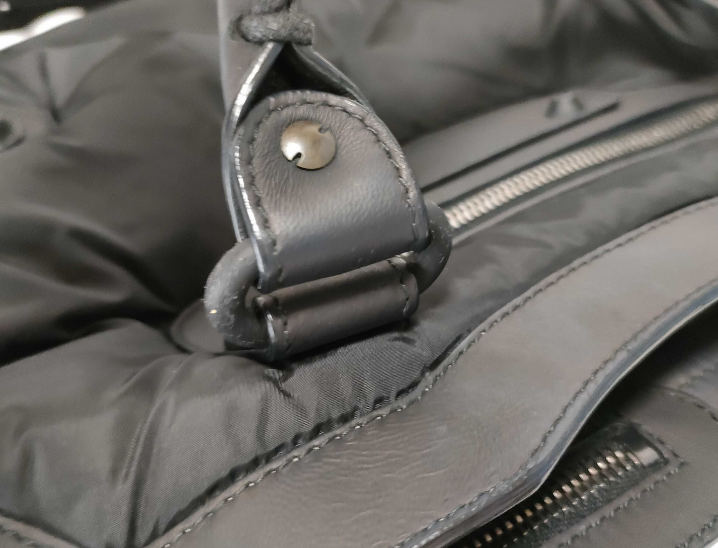 BALENCIAGA BLACK Nylon City Bag