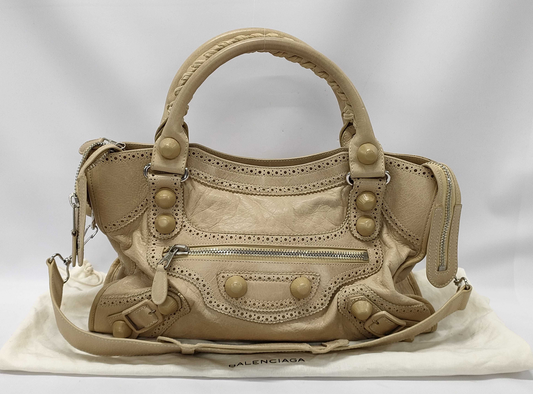 Balenciaga The City Bag Beige