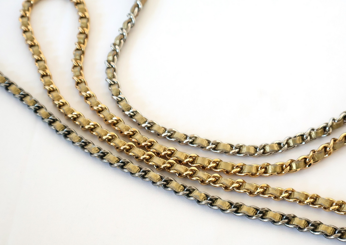 CHANEL Mini Gabrielle Clutch Gold Calfskin