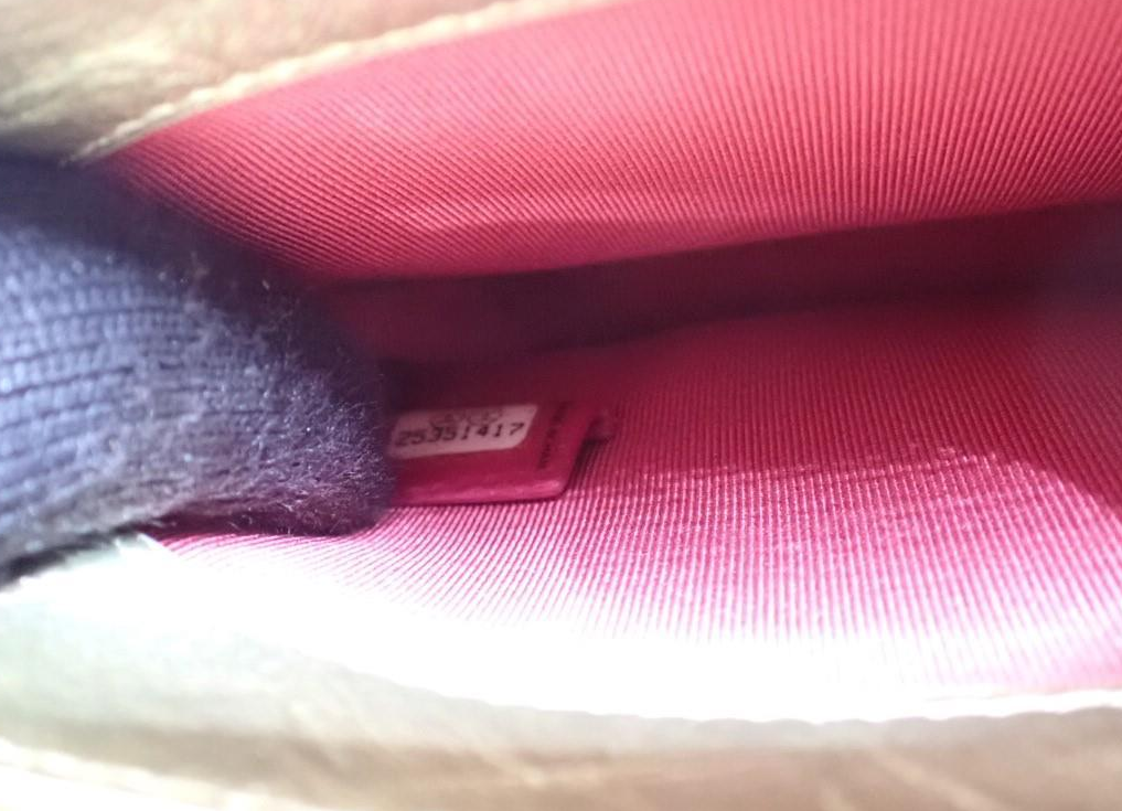 CHANEL Mini Gabrielle Clutch Gold Calfskin