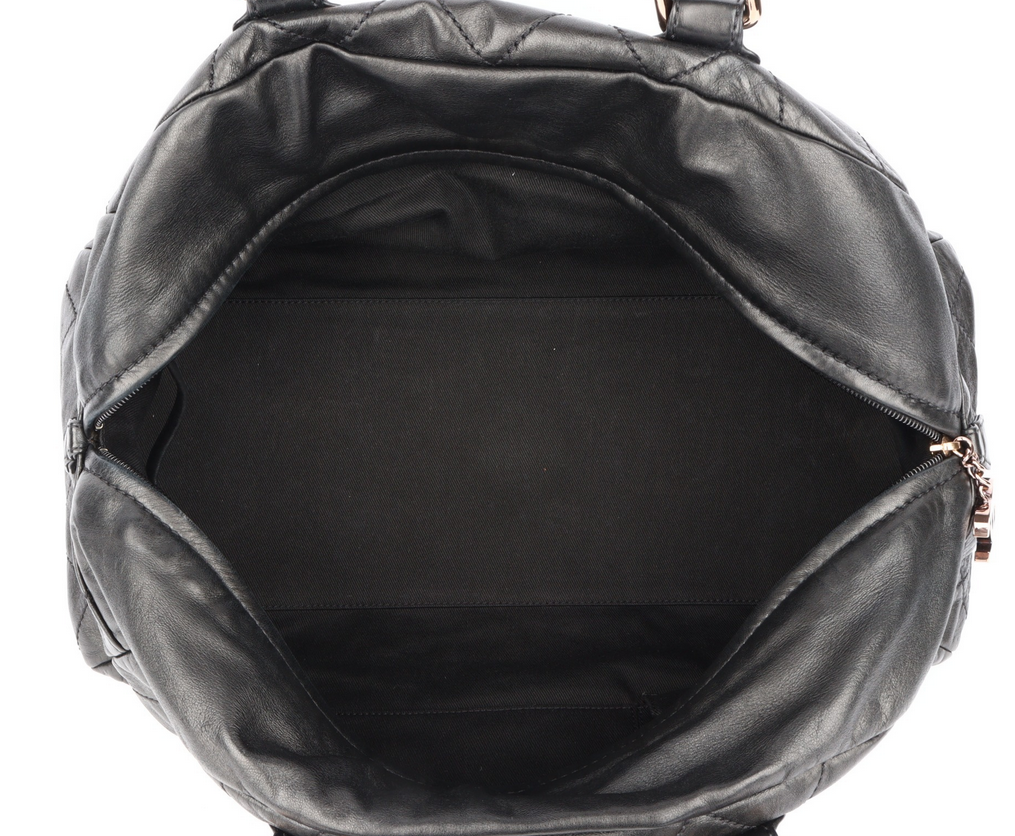 CHANEL vintage bowling bag  leather