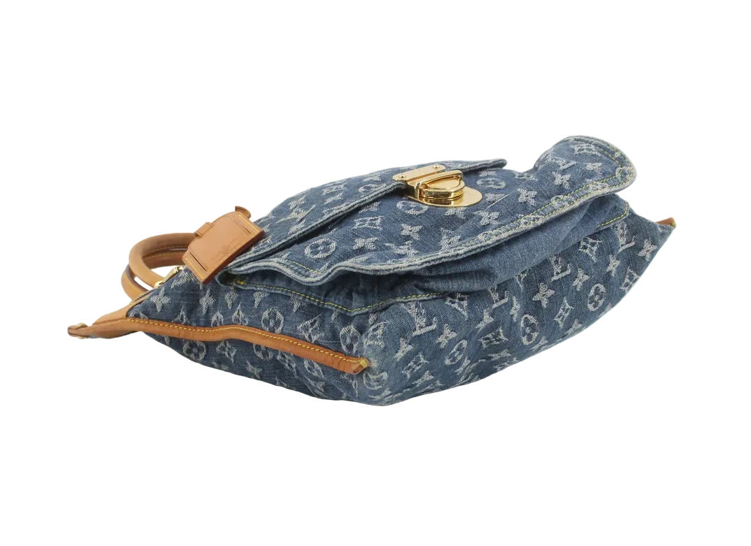 LOUIS VUITTON Flat Shopper Monogram Denim