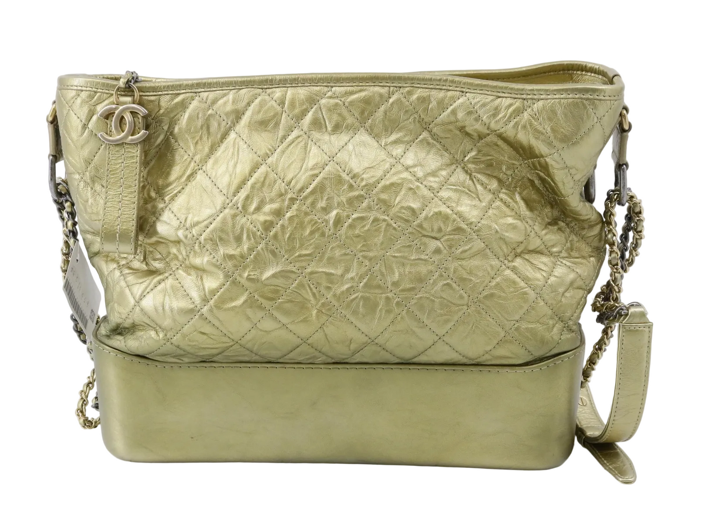 CHANEL Gabrielle Clutch Gold Calfskin shoulder bag