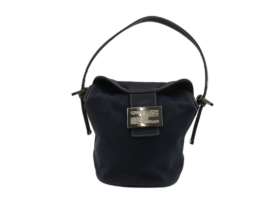 FENDI Mamma canvas navy bag