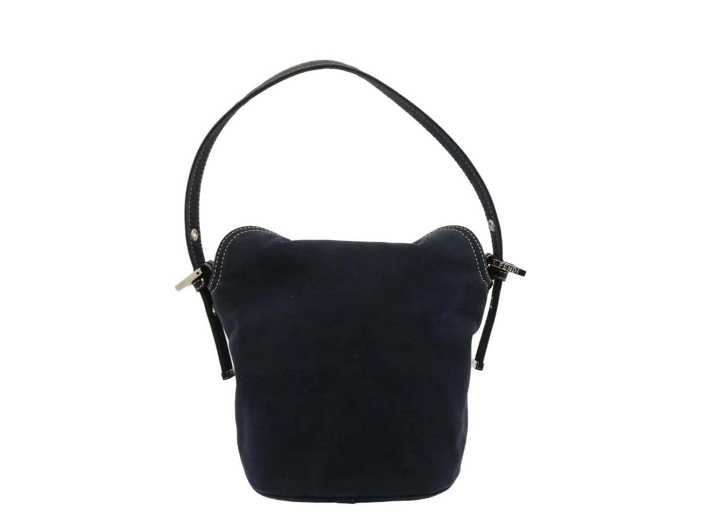 FENDI Mamma canvas navy bag