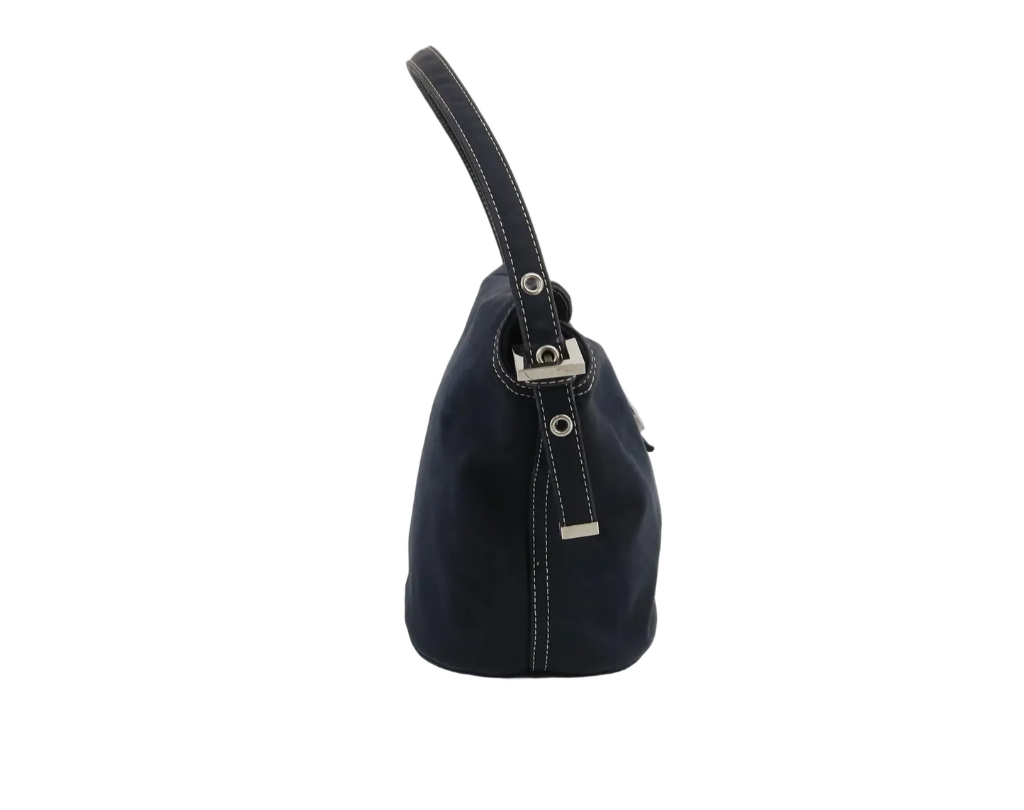 FENDI Mamma canvas navy bag
