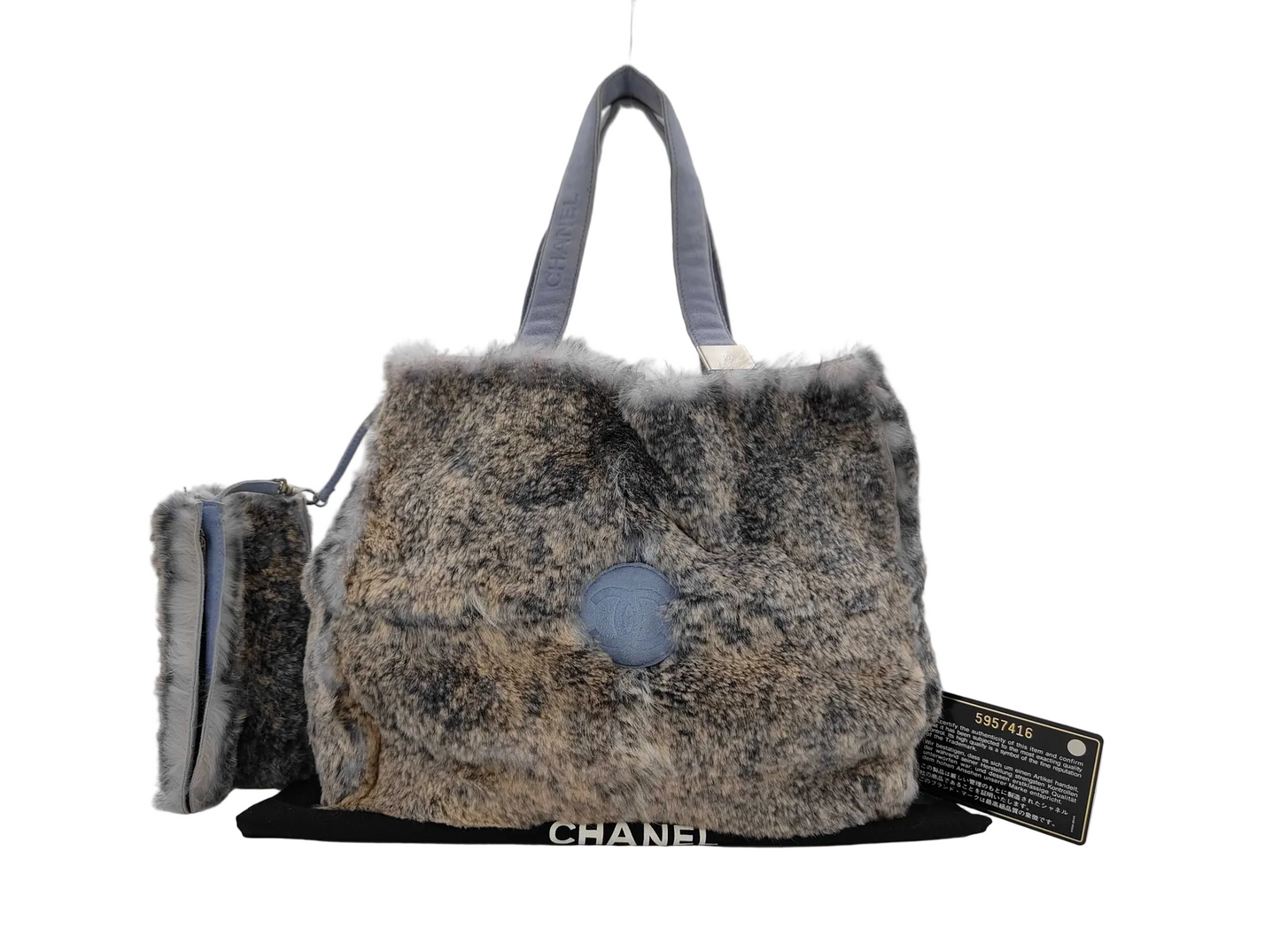CHANEL Rabbit Fur tote bag