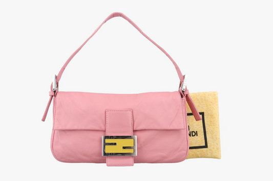 FENDI bagutte pink leather