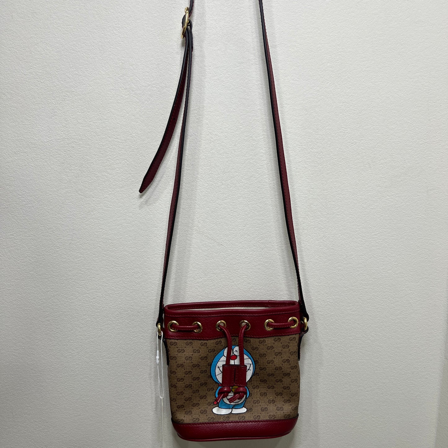 GUCCI X DORAEMON Drawstring Bag