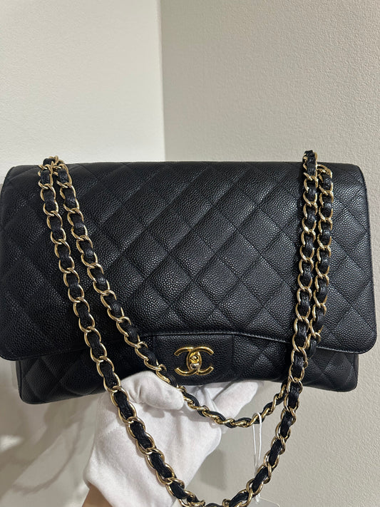 Chanel Classic Single Flap Maxi caviar