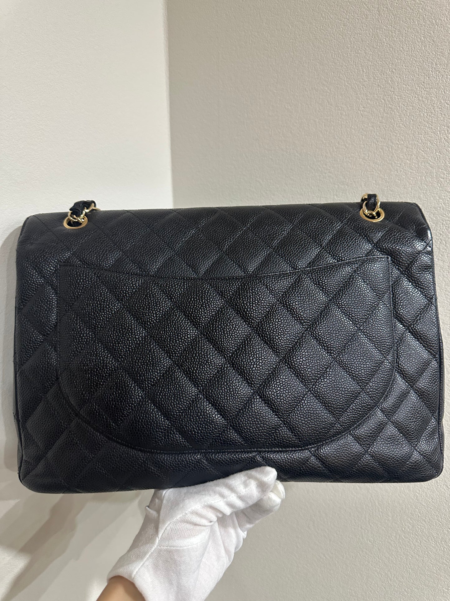 Chanel Classic Single Flap Maxi caviar