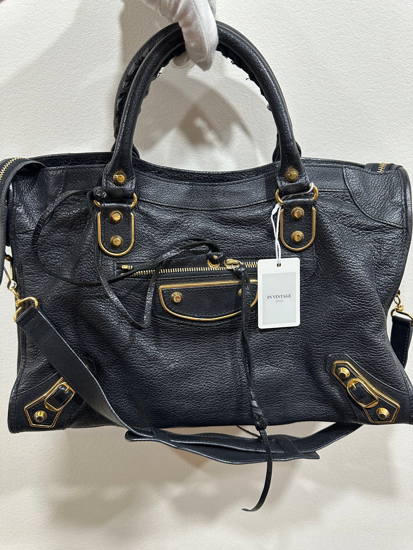 Balenciaga black city bag