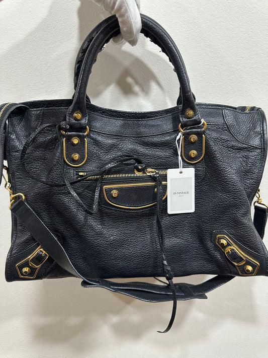Balenciaga black city bag