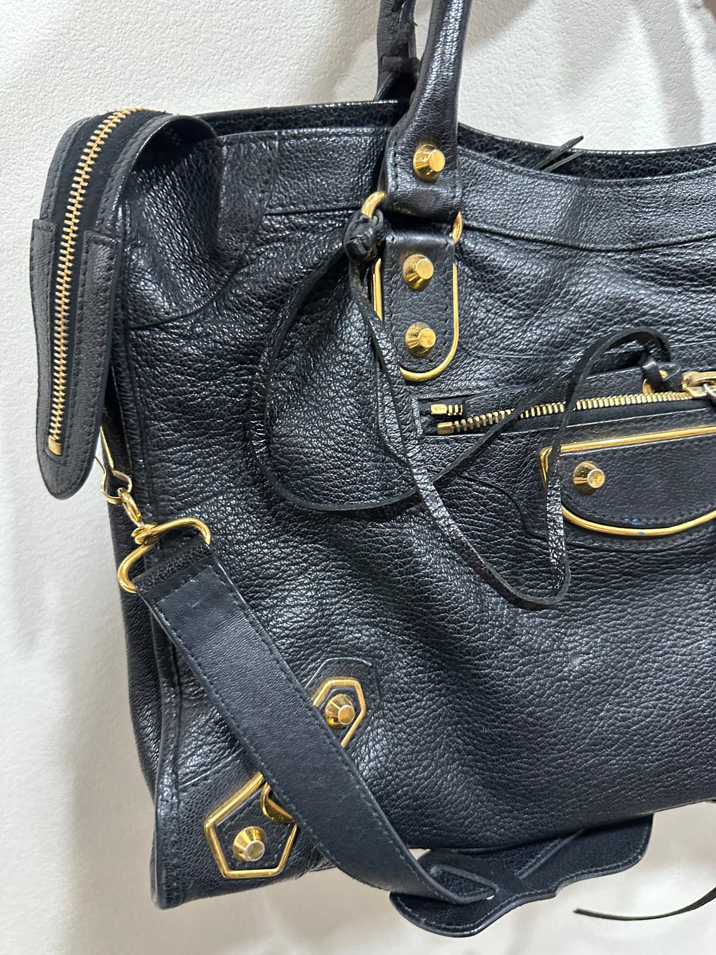 Balenciaga black city bag