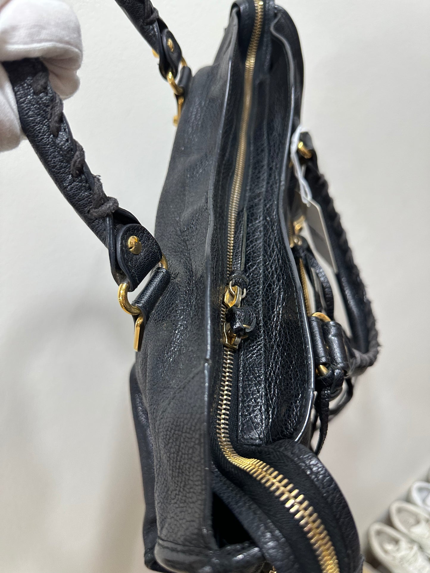 Balenciaga black city bag