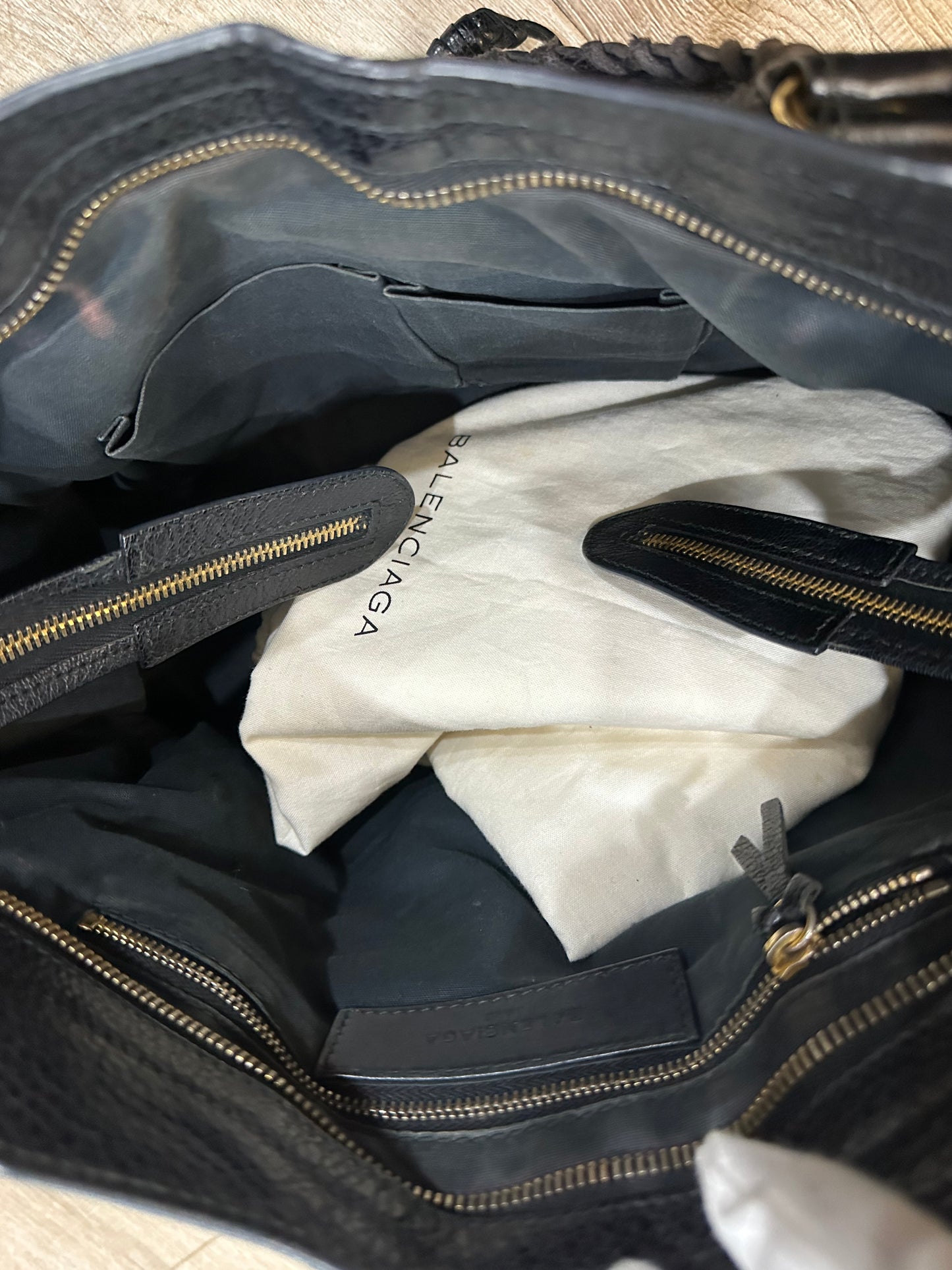 Balenciaga black city bag