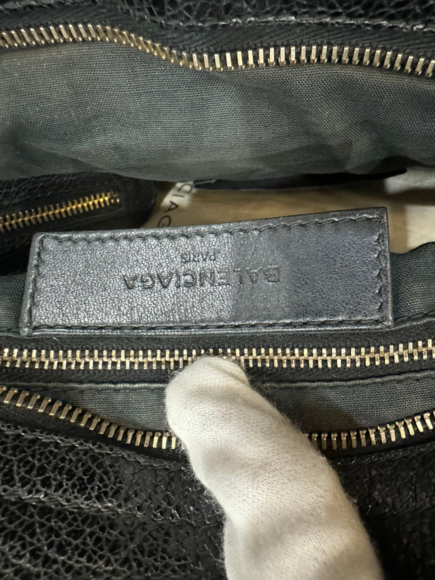 Balenciaga black city bag